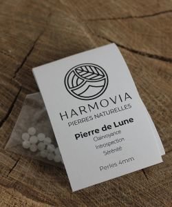 Perles de Lune Blanche 'AA' 4mm, 1 pièce